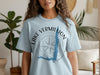 Light blue t-shirt with circular compass graphic and Lake Vermillion Minnesota text.