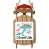 Sled ornament with "Merry Christmas From Silverwood Lake" and a map graphic.
