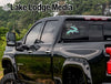 Black truck with "Lake Lodge Media" text and a "Mountain Island Life" decal on the window.