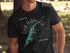 Black t-shirt with South Holston Lake map and compass graphic, "Virginia" text.
