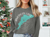 Dark gray sweatshirt with American Lake map graphic and compass.