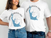 White t-shirts with Parker Canyon Lake design and compass.