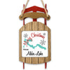 Sled ornament with "Merry Christmas FROM Alder Lake" text and lake outline.