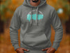 Grey hoodie with "Grand Lake St. Marys Ohio" text design and compass graphic.
