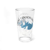 Glass with "CHOKE CANYON LAKE TEXAS" text and map graphic.