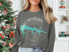 Gray sweatshirt with "Lake Rayburn Arkansas" and compass rose design.