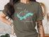 Ashokan Lake New York map with compass rose on a t-shirt.