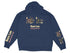 Navy hoodie with "Baker Lake Washington" text and outdoor recreation graphics.