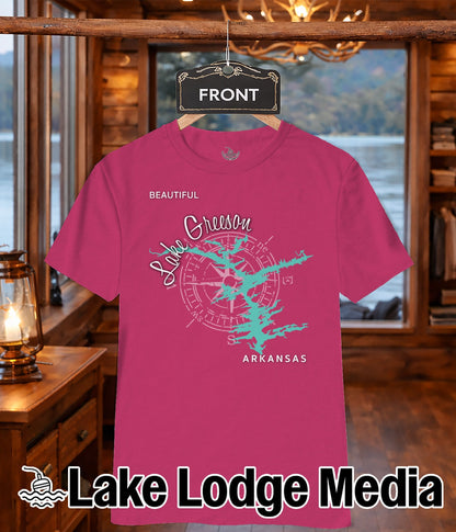Lake Greeson Arkansas Map Design T-Shirt or Sweatshirt