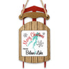 Christmas ornament shaped like a sled with "Merry Christmas from Belews Lake" text.