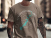 Men's t-shirt with Tenkiller Ferry Lake map and compass design.