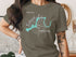 T-shirt with map of Nickajack Lake, Tennessee and compass rose.