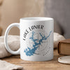 White mug with "Lake Lanier Georgia" and blue lake graphic.