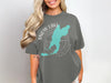 Gray t-shirt with Snow Lake Washington map graphic on compass rose.