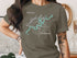 Gray t-shirt with a compass rose map of Bankhead Lake, Alabama.