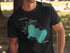 Black t-shirt with "Lake Calhoun GEORGIA" and compass rose map.
