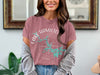 Pink t-shirt with Lake Hamilton Arkansas map and compass graphic