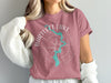 Rose t-shirt with Bartlett Lake Arizona map and compass design.