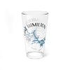 Clear glass pint glass featuring "Lake Hamilton Arkansas" text and blue lake outline.