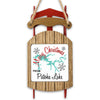 Sled ornament with Merry Christmas from Patoka Lake text and snowflakes.