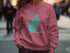 Rose sweatshirt with "Beautiful Lake Havasu Minnesota" map outline and compass.