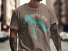 T-shirt with Michigan map graphic, "Lake Charlevoix" text, and compass design.