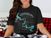Black t-shirt with "Lake Granbury Texas" text and a compass design.