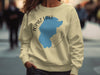 Cream sweatshirt with a blue Topaz Lake graphic and "CALIFORNIA" text.