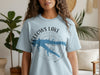 Light blue t-shirt with "Fellows Lake Missouri" and distressed compass design.