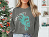 Dark gray sweatshirt with "Lake Tapps Washington" and compass graphic.