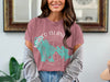 Marlo Island Florida map graphic on a rose colored t-shirt.