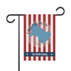 Red and white striped garden flag with "Lake Calhoun Georgia" and "The Smith Family" text.