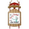 Christmas ornament shaped like a wooden sled with "Merry Christmas from Lake Hartwell."