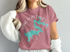 Rose t-shirt with "Pine Flat Lake California" text and turquoise lake graphic.