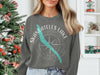 Sweatshirt with Skaneateles Lake New York compass graphic.