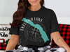 Black t-shirt with "Eklutna Lake Alaska" text and compass rose graphic.