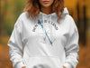 White hoodie with "Don Pedro Island Florida" text and compass graphic.