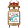Sled ornament with "Merry Christmas from Merrymeeting Lake" text and map outline.