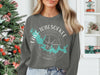 Lake Tobesofkee Georgia compass graphic on a charcoal grey sweatshirt.