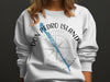White sweatshirt with "DON PEDRO ISLAND FLORIDA" text and compass design.