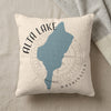 Cream pillow with blue Alta Lake map and "Washington" text.