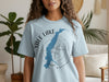 Light blue t-shirt with Yale Lake map design and compass graphic.