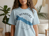 Light blue t-shirt with Lake Wenatchee Washington and compass design.