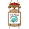 Sled ornament with "Merry Christmas From Big Lake" text and a teal map shape.