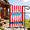 Customizable garden flag with Grand Lake St. Marys graphic and "The Smith Family" text.