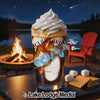 Glass with whipped cream and drink, featuring Douglas Lake map and "Tennessee".