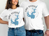 White t-shirts with "Lake Jocassee South Carolina" map and compass graphic.