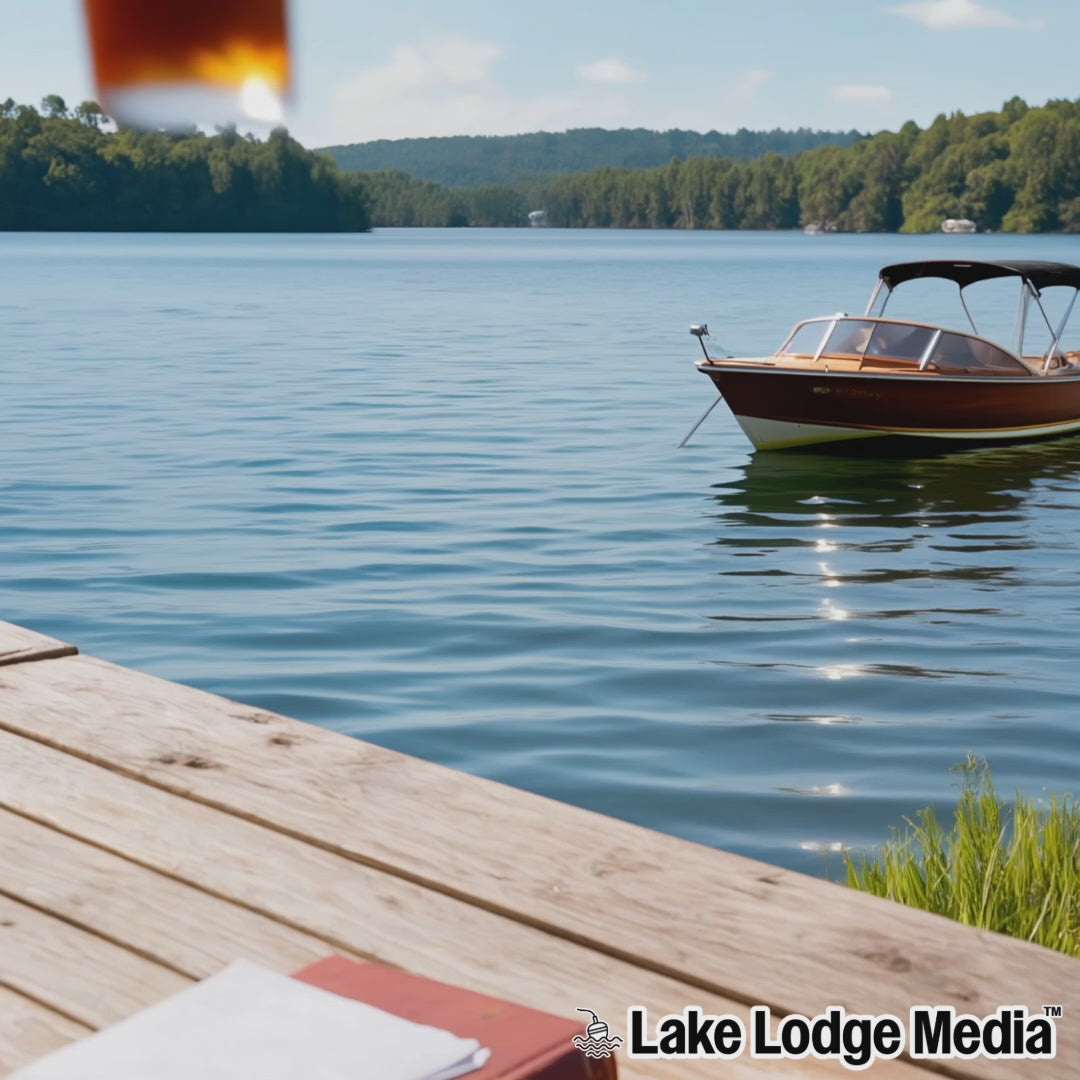 Translation missing: en.Custom Lake Pint Glass | Lake Map Drinking Glass | Nautical Lake House Cabin Barware Gift